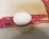 すき焼きたれ風肉巻き半熟たまご作り方1写真
