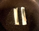 カニカマと味海苔の餃子の皮巻き作り方4写真