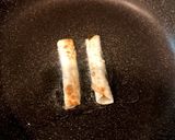 カニカマと味海苔の餃子の皮巻き作り方5写真