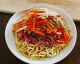 お手軽レンチン和風きんぴらそぼろ焼きそば作り方16写真