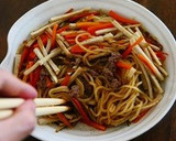お手軽レンチン和風きんぴらそぼろ焼きそば作り方30写真
