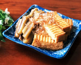 かんたん厚揚げと小松菜のやさしい煮物♪作り方3写真