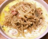 塩バター牛乳ラーメンのあんかけモヤシ乗せ作り方3写真
