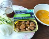 缶スモークオイスターの卵とじ作り方1写真