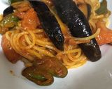 トマトと夏野菜のナポリタンスパゲティ作り方10写真