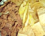 肉豆腐のオンザライス　いわゆる一つの丼物作り方5写真