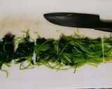 三つ葉と鶏ササミのからし和え作り方5写真