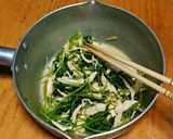 三つ葉と鶏ササミのからし和え作り方9写真