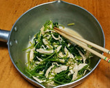 三つ葉と鶏ササミのからし和え作り方9写真
