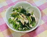 三つ葉と鶏ササミのからし和え作り方10写真