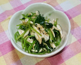 三つ葉と鶏ササミのからし和え作り方10写真