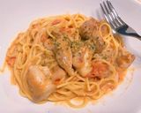 簡単濃厚☆チキンのトマトクリームパスタ作り方6写真