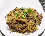 牛肉とスライサーじゃがいものカレー炒め作り方4写真