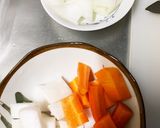 全てレンジ根菜だけ肉なし回鍋肉風あん煮作り方1写真
