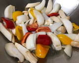 揚げなすと肉団子の黒酢炒め QC 夏野菜作り方3写真
