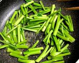 甘青菜とお揚げのバター炒め作り方3写真