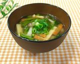 簡単☘️市販の鶏団子&塩麹入り味噌汁作り方5写真