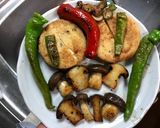 大黒本しめじと万願寺とうがらしのバター焼作り方8写真