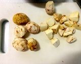 秋の味覚！HMで栗ごろごろ蒸しパン作り方1写真