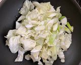 カルボナーラ風キャベ玉パスタ作り方1写真