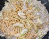 カルボナーラ風キャベ玉パスタ作り方7写真