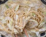 カルボナーラ風キャベ玉パスタ作り方8写真