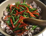 カラフル豚肉の味噌炒め作り方11写真