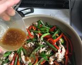 カラフル豚肉の味噌炒め作り方12写真