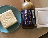 納豆チーズの冷や奴　煮ぬき汁がけ作り方1写真