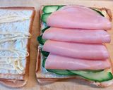 ワッフルメーカーでパン焼いたサンドイッチ作り方7写真