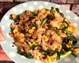 ガツンと来るニラと豚肉と卵のオイマヨ炒め作り方5写真
