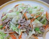 豚小間キャベツごま味噌炒め。作り方7写真