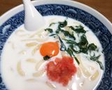 明太クリーム釜玉うどん　丸亀風作り方5写真