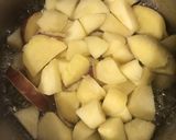 サツマイモとりんごの煮物作り方3写真