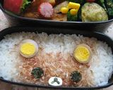 オカカでリラックマ(キャラ弁)作り方6写真