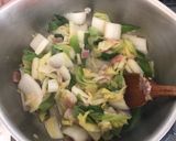 かぼちゃとベーコンと白菜のクリームスープ作り方2写真