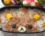オカカでリラックマ(キャラ弁)作り方4写真