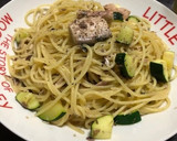 サバ缶とズッキーニの簡単和風パスタ作り方6写真