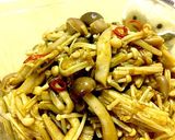 なめたけで カレー風味のきのこおにぎり作り方1写真