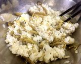なめたけで カレー風味のきのこおにぎり作り方2写真