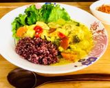 重ね煮でココナッツカレー作り方8写真