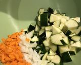 和風＊ズッキーニと豚の炒め煮作り方1写真