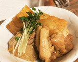 市販タレで時短♡厚揚げと鶏肉の生姜風煮物作り方7写真