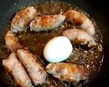 豚ばら肉の角煮風くるくる巻き作り方5写真