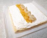 桃缶薔薇でフルーツロールケーキ♪作り方6写真