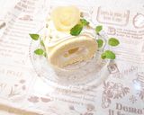 桃缶薔薇でフルーツロールケーキ♪作り方17写真