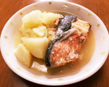 旨味たっぷり♡鮭とじゃがいもの潮汁作り方6写真