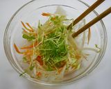 レンジで簡単！もやし豆苗チーズ作り方3写真