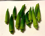 簡単 もう1品に最適オクラと海苔の和え物作り方1写真