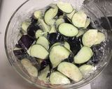 なすと鶏ささみの梅ポン酢炒め作り方2写真
